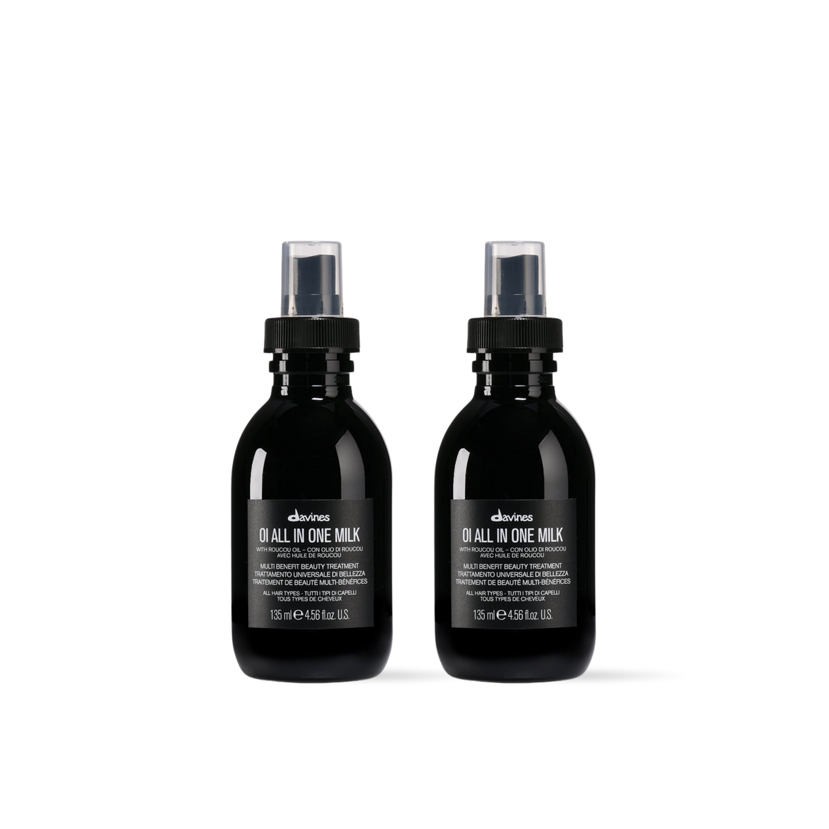 Oferta 2x OI All In One Milk 135ml Davines | Hidratación y Antifrizz