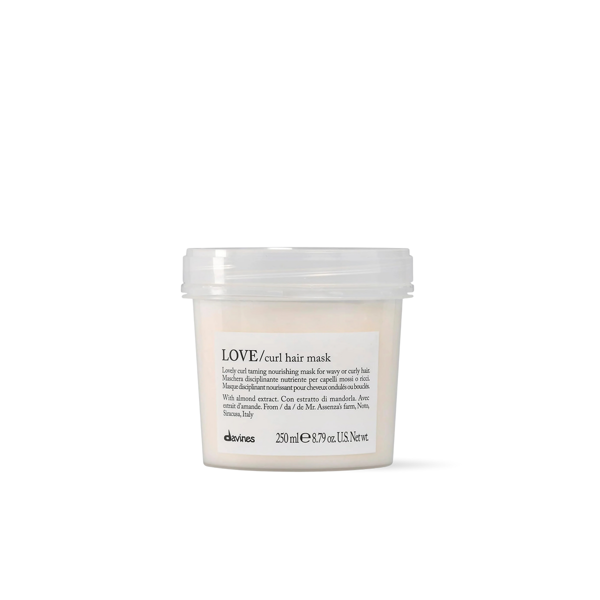 Davines LOVE Curl Mask 250 ml | Mascarilla Nutritiva para Cabello Rizado y Ondulado