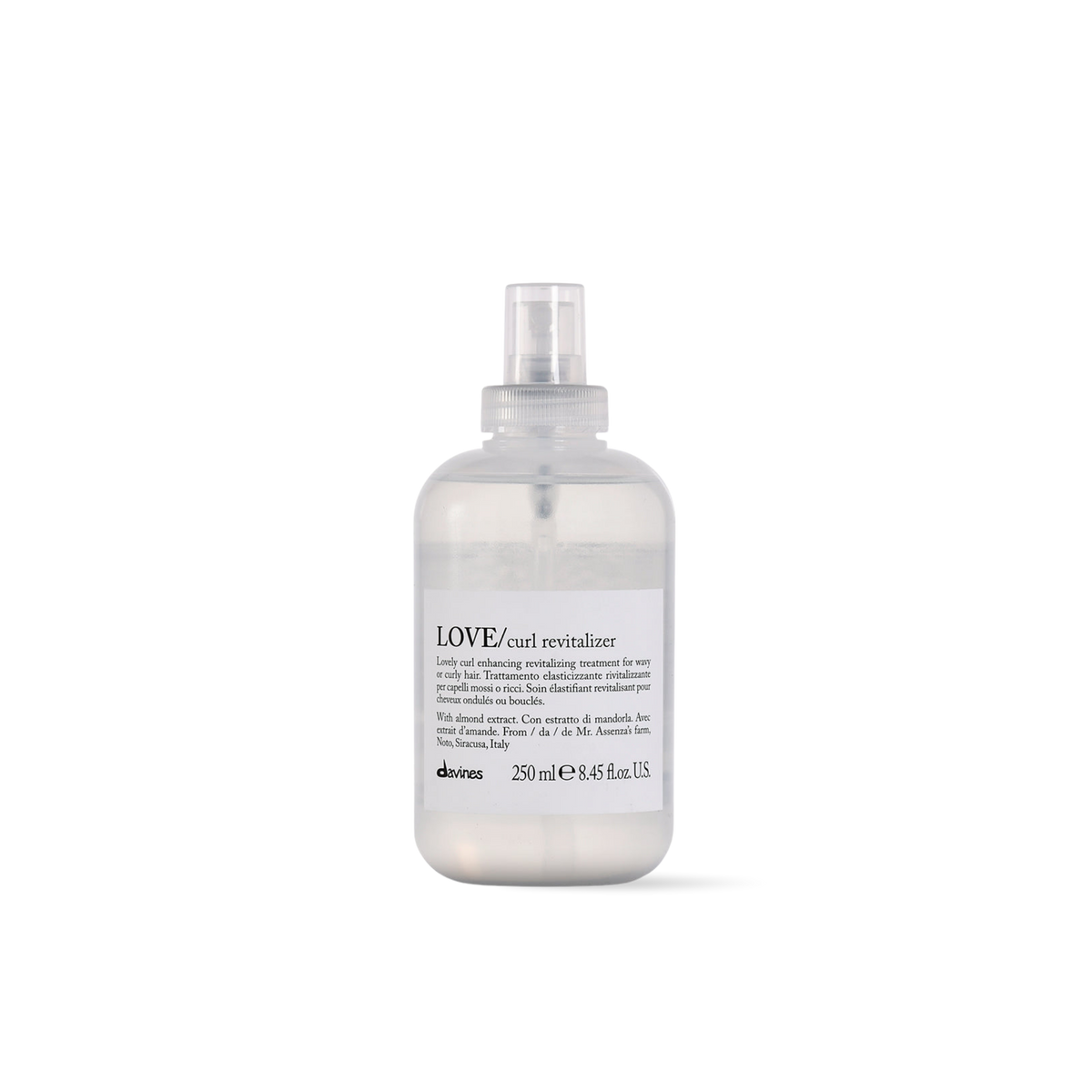 Davines LOVE Curl Revitalizer 250 ml | Spray Revitalizador para Cabello Rizado y Ondulado