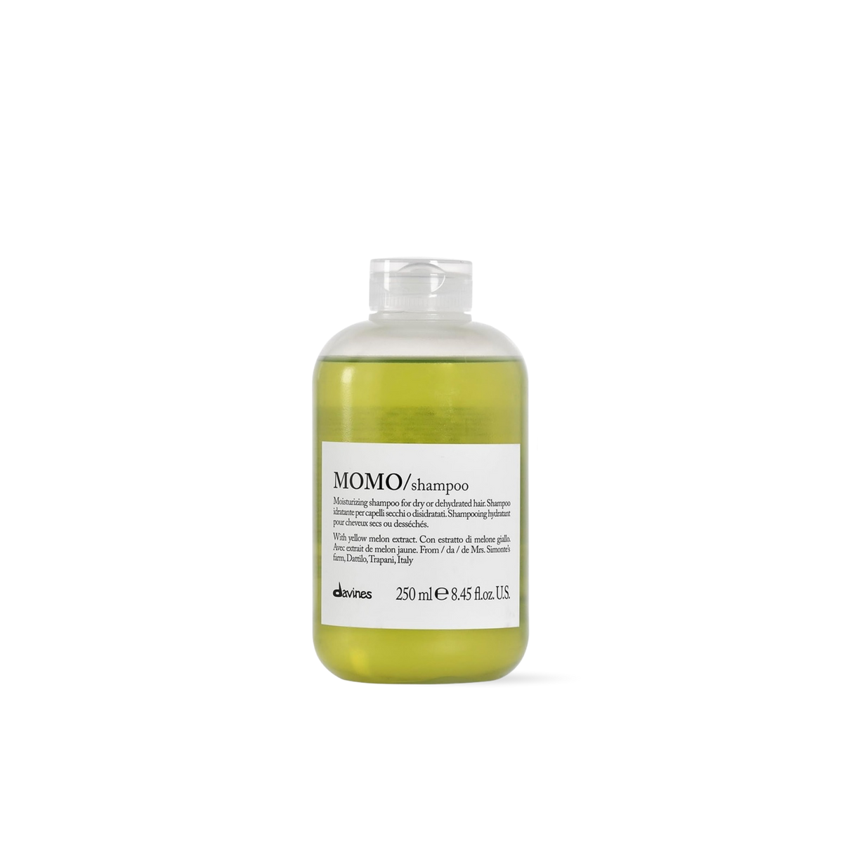 Davines MOMO Shampoo Hidratante 250ml | Shampoo Profesional para Cabello Seco y Deshidratado