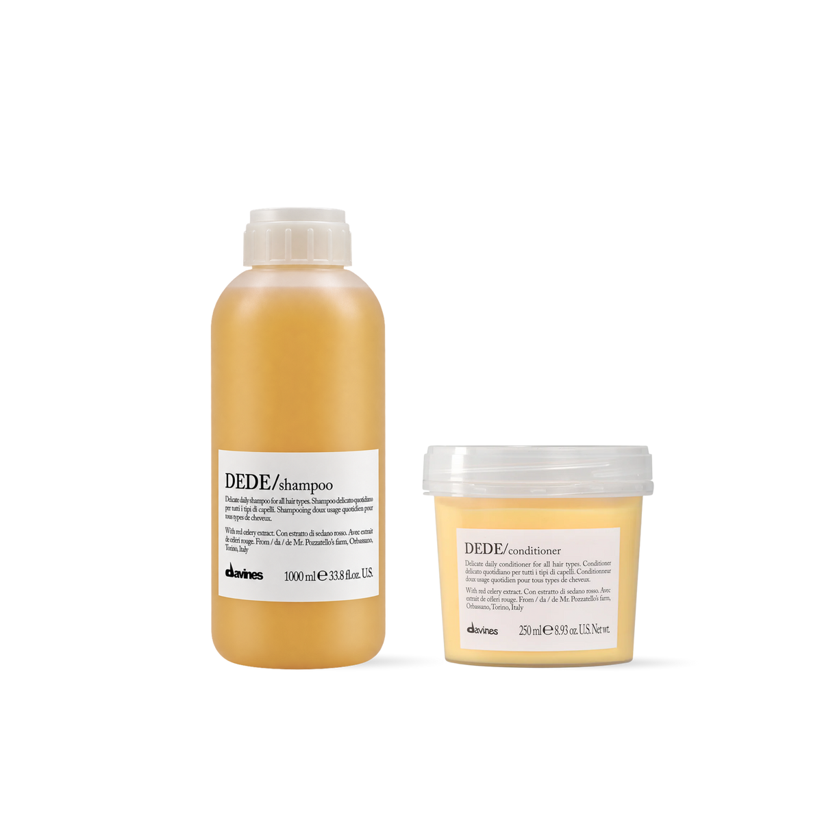 Davines DEDE Shampoo + Conditioner 1L | Uso Diario Profesional