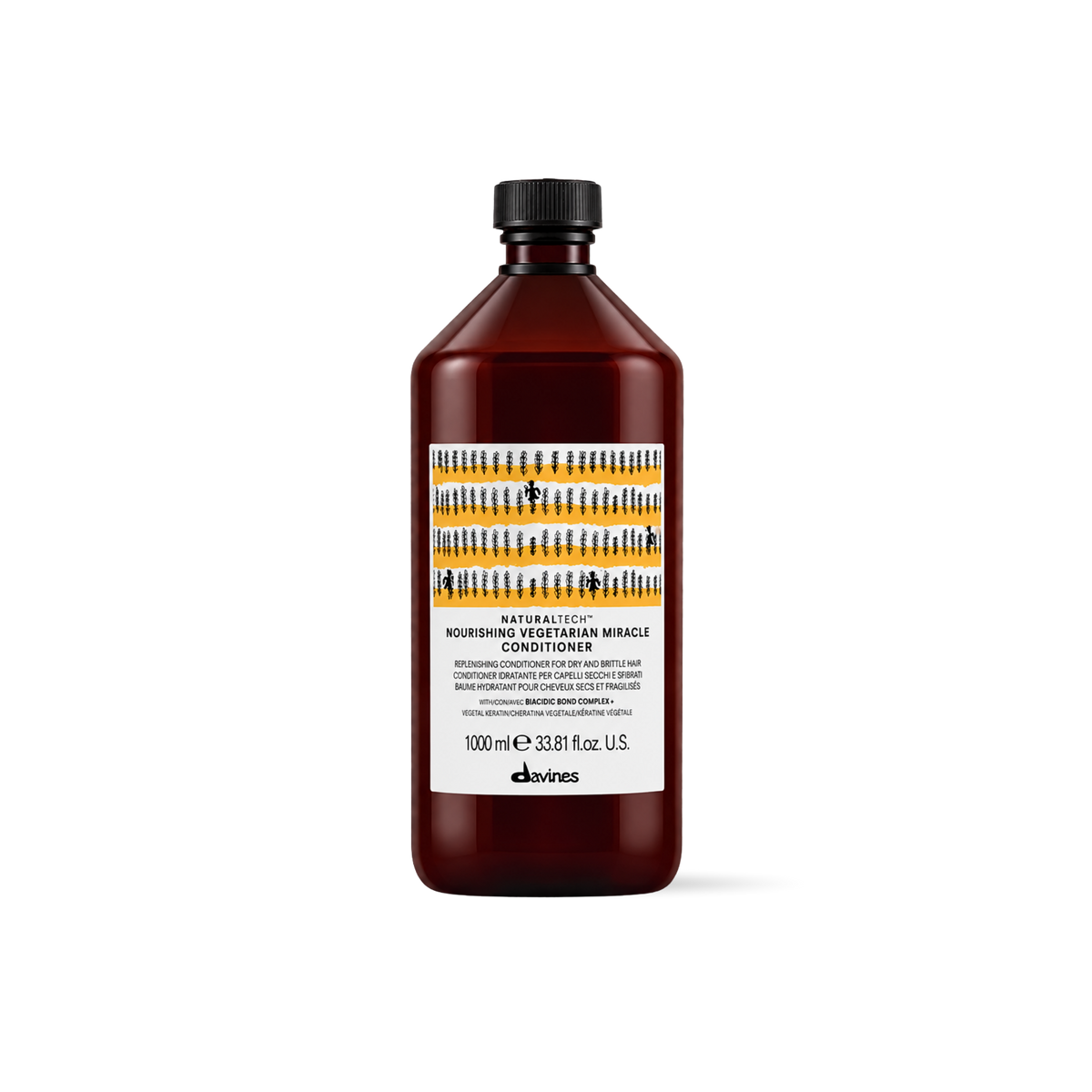 Acondicionador Nourishing Davines 1 litro Vegetarian Miracle Nutrición para cabello seco y dañado