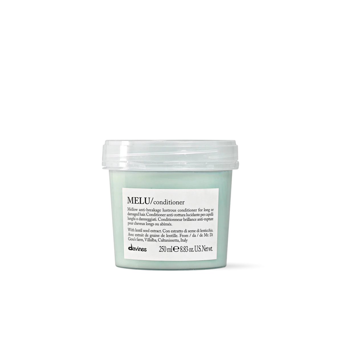 Davines MELU Acondicionador 250ml | Fortalece, Desenreda y Protege el Cabello Largo o Quebradizo