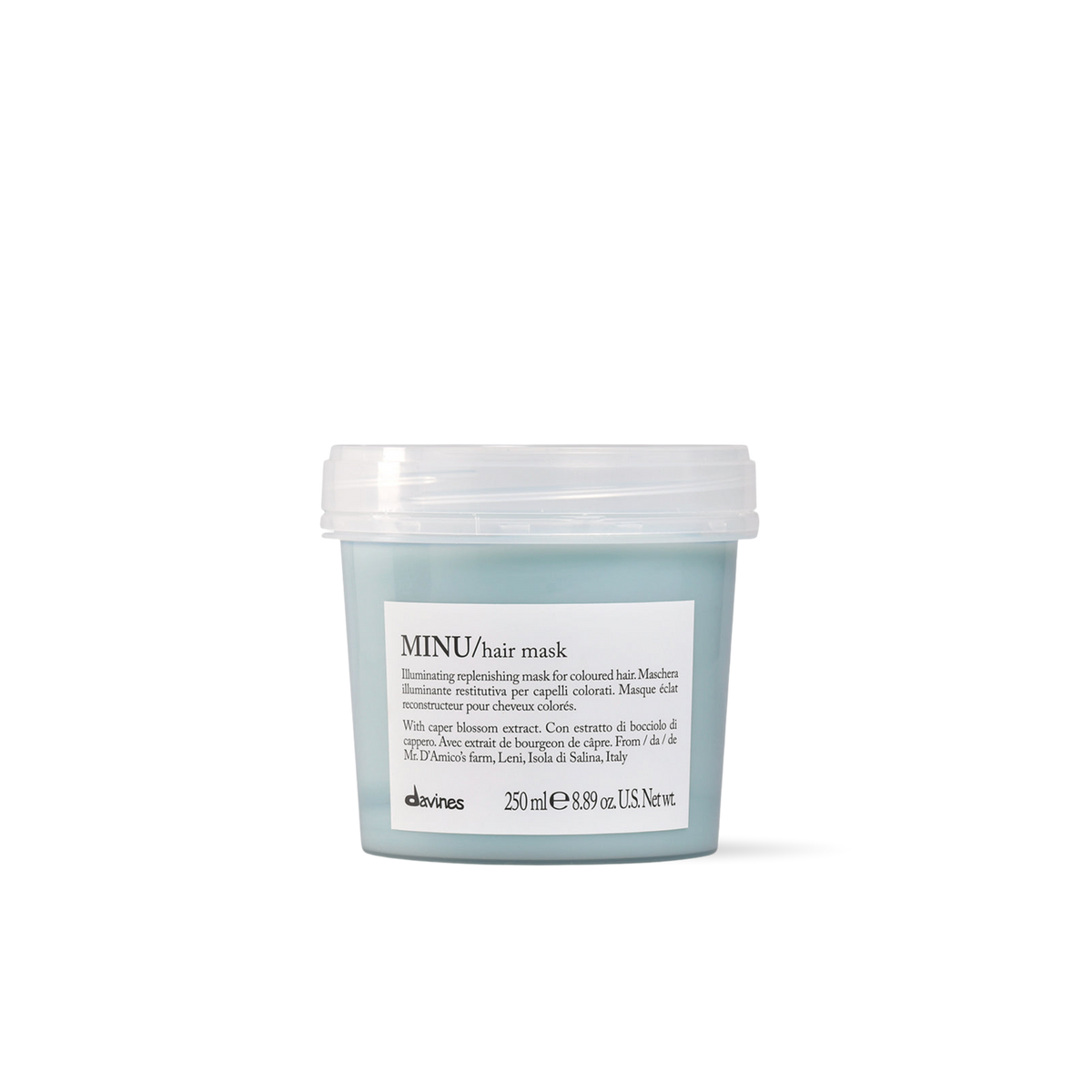 Davines MINU Hair Mask 250ml | Mascarilla para Cabello Teñido con Hidratación y Protección del Color