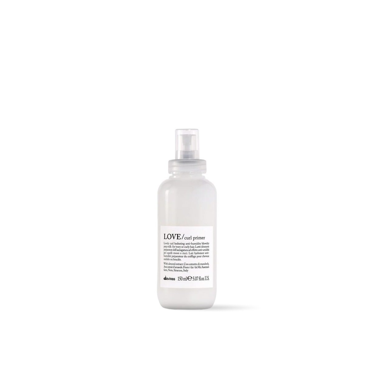 Davines LOVE Curl Primer 150 ml | Primer Hidratante y Protector Térmico para Cabello Rizado