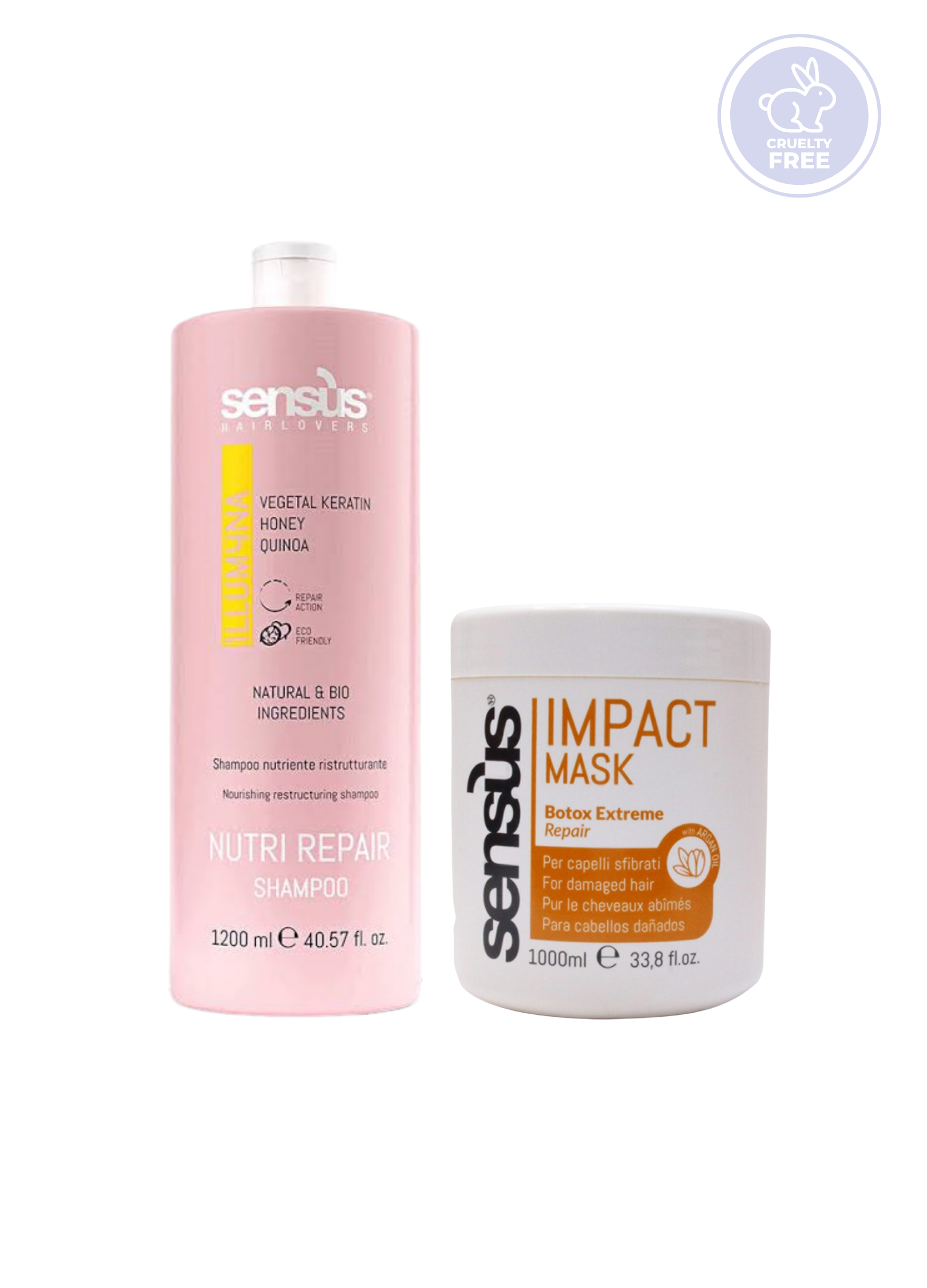 Pack Sensus Reparación Argan Oil Botox capilar