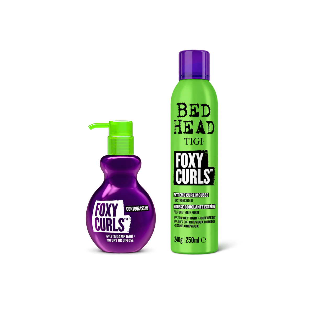 Pack Definición de rizos Foxy Curls Cream 200ml + Mousse 250 ml Tigi Bed Head