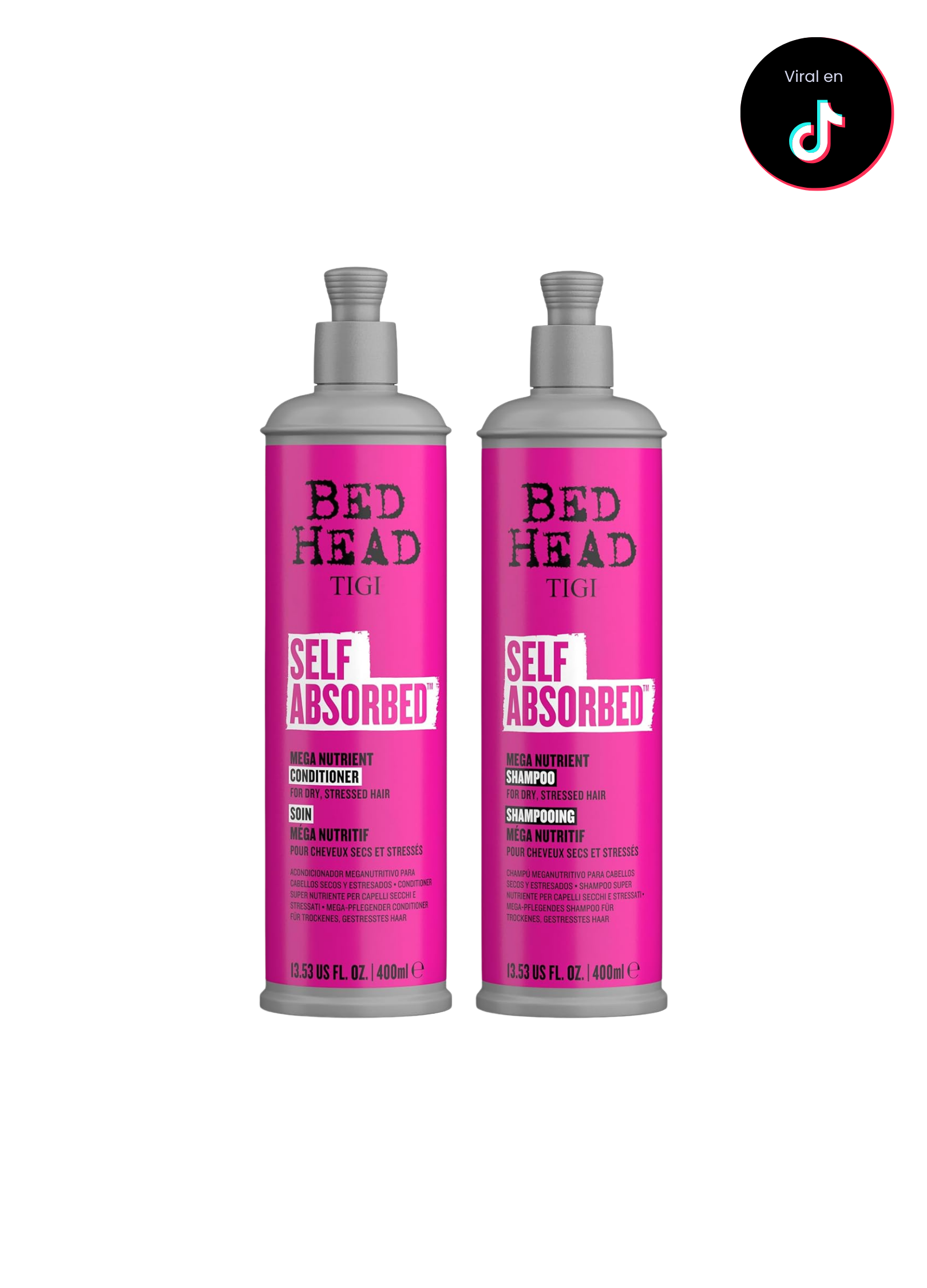 Pack Self Absorbed shampoo y acondicionador 400ml para cabellos tinturados y decolorados