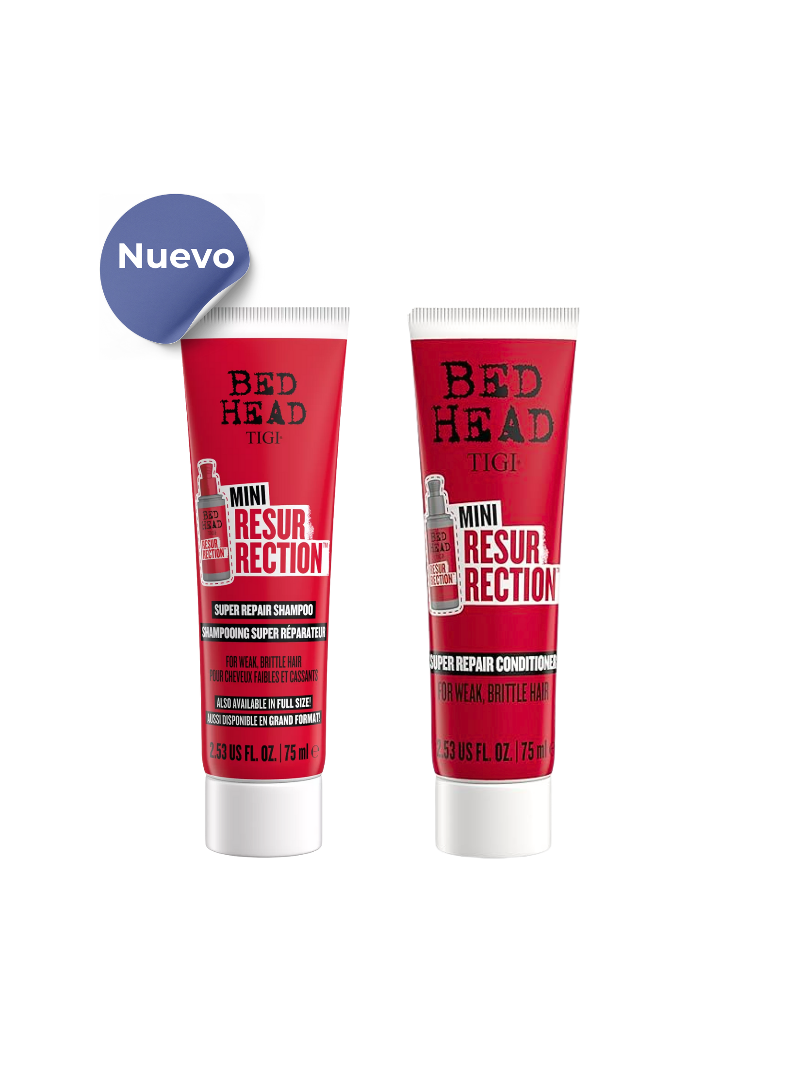Pack Travel Mini Resurrection de Tigi Reparación capilar