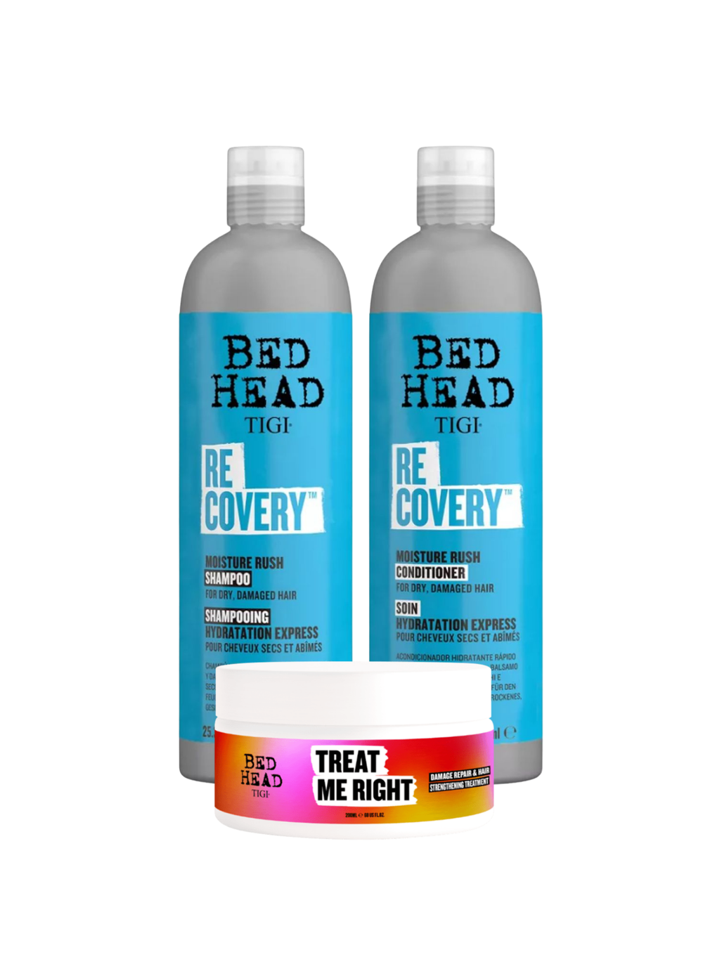 Pack Recovery Hidratación 750 ml y Mascarilla Treat Me Right Tigi