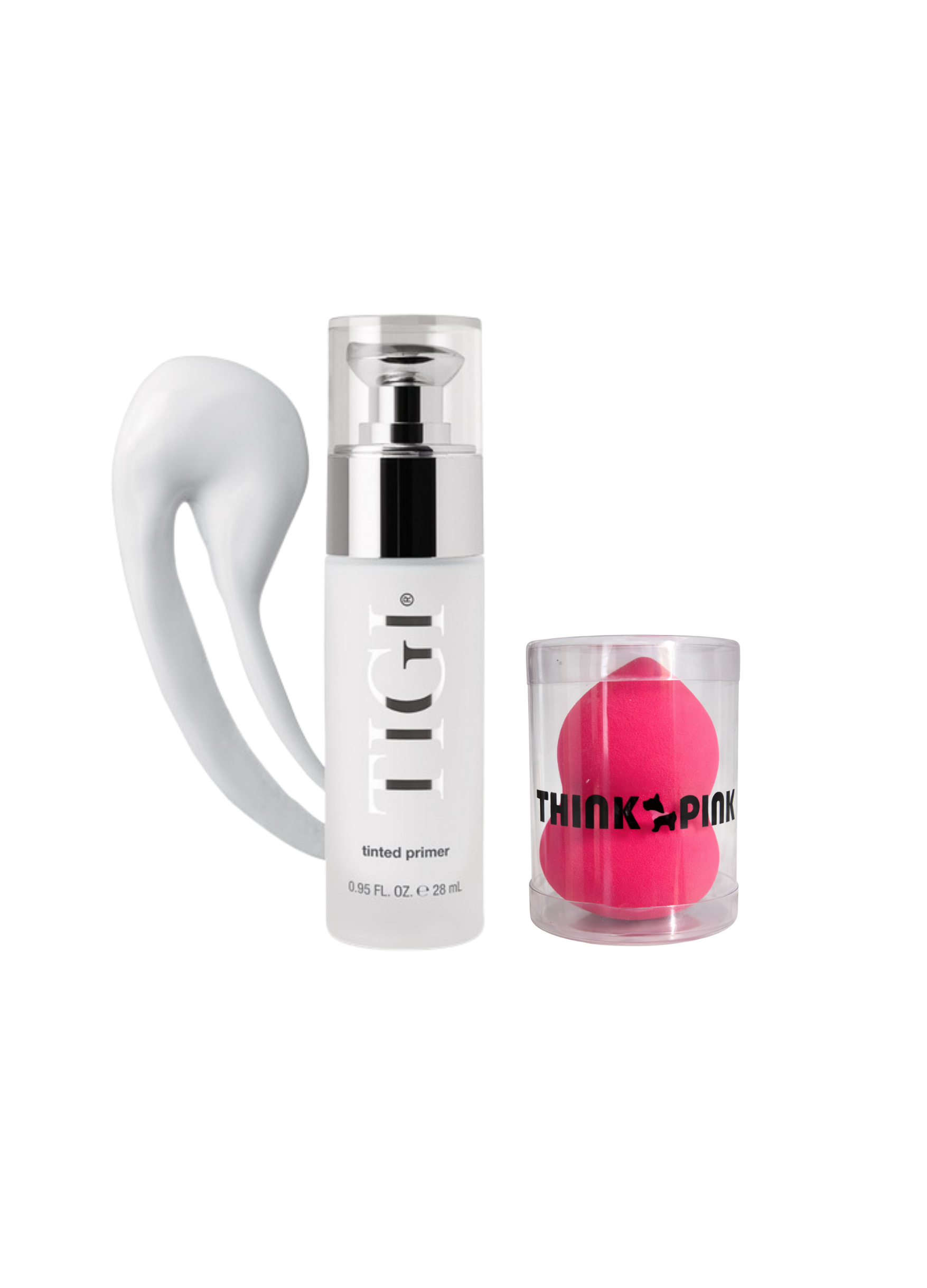 Tigi Tinted Primer Universal (Base o pre-base en crema) + Beauty blender