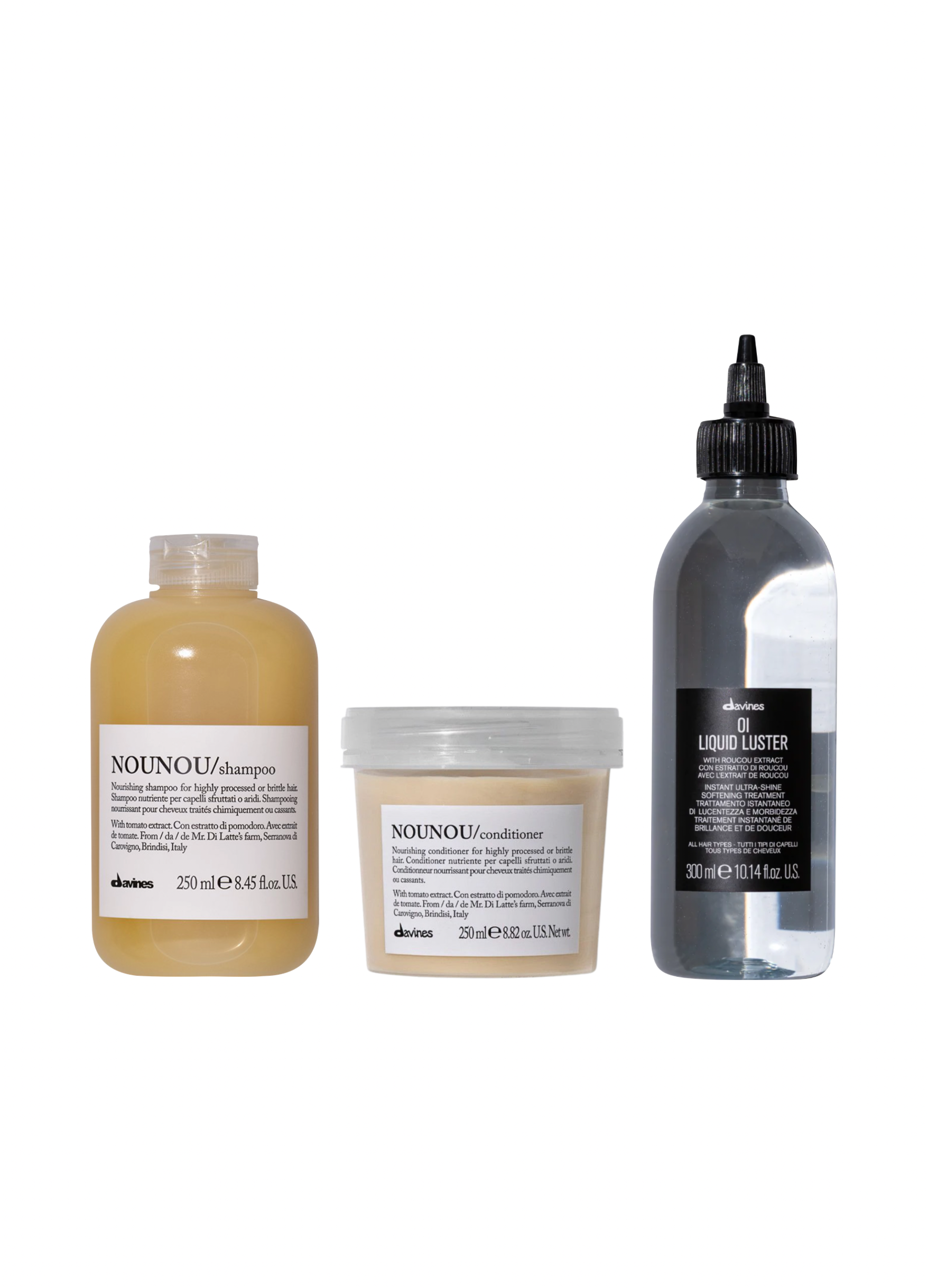 Pack Nounou post alisado y tratamiento brillo intenso Oi Liquid Davines
