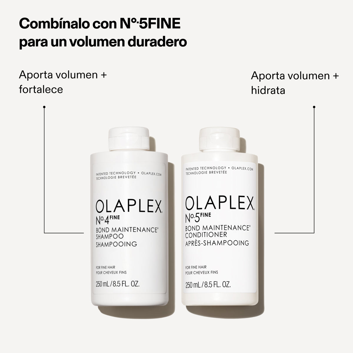 Olaplex Dúo N.º4 Fine + N.º5 Fine 250 ml | Cabello fino