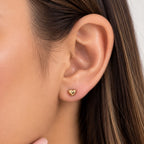 Aretes Corazòn Mini | Braja Joyeria