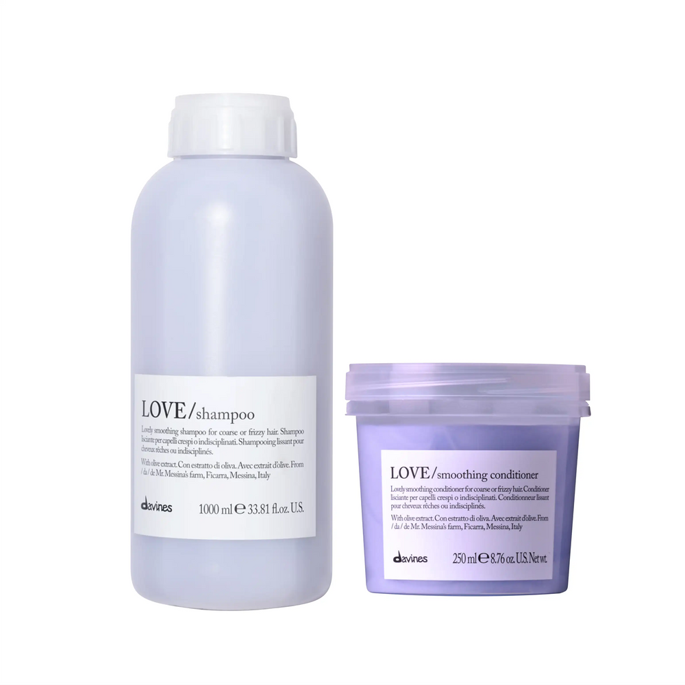 Pack Love Smoothing Anti-frizz Shampoo litro + Acondicionador 250ml | Davines