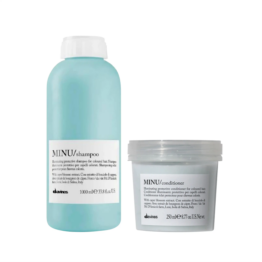 Pack Minu Protección Color Shampoo litro + Acondicionador 250ml | Davines