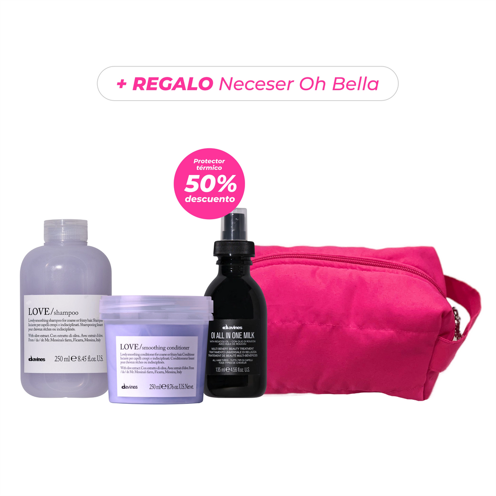 Pack ANTIFRIZZ Love Smoothing + Oi all in one milk + Regalo Neceser | Davines