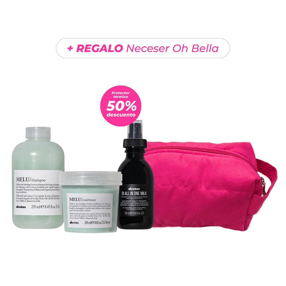 Pack Anti rotura Melu + Oi All in one milk + Regalo Neceser | Davines