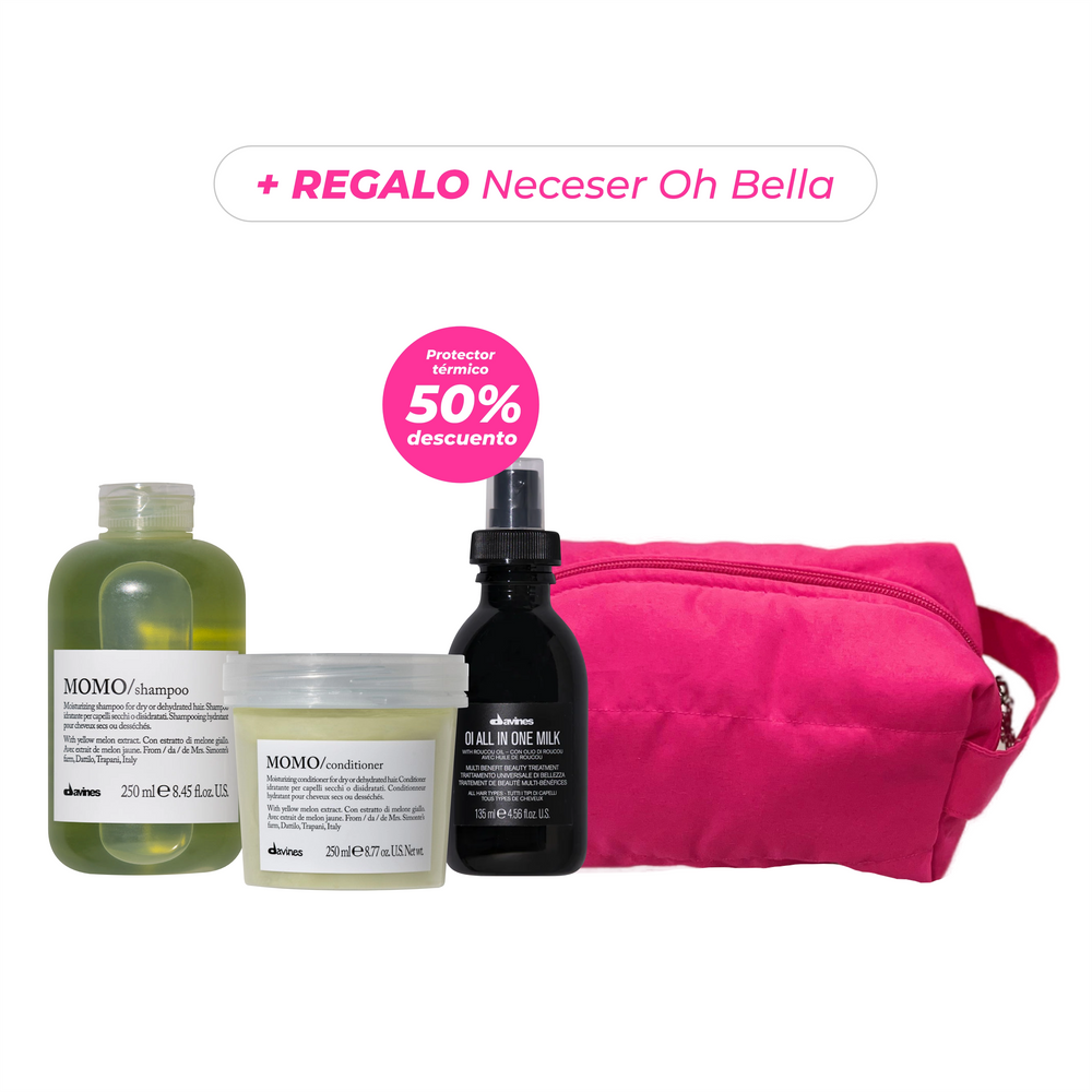 Pack Hidratación Profunda Momo + Oi all in one milk + Regalo Neceser | Davines