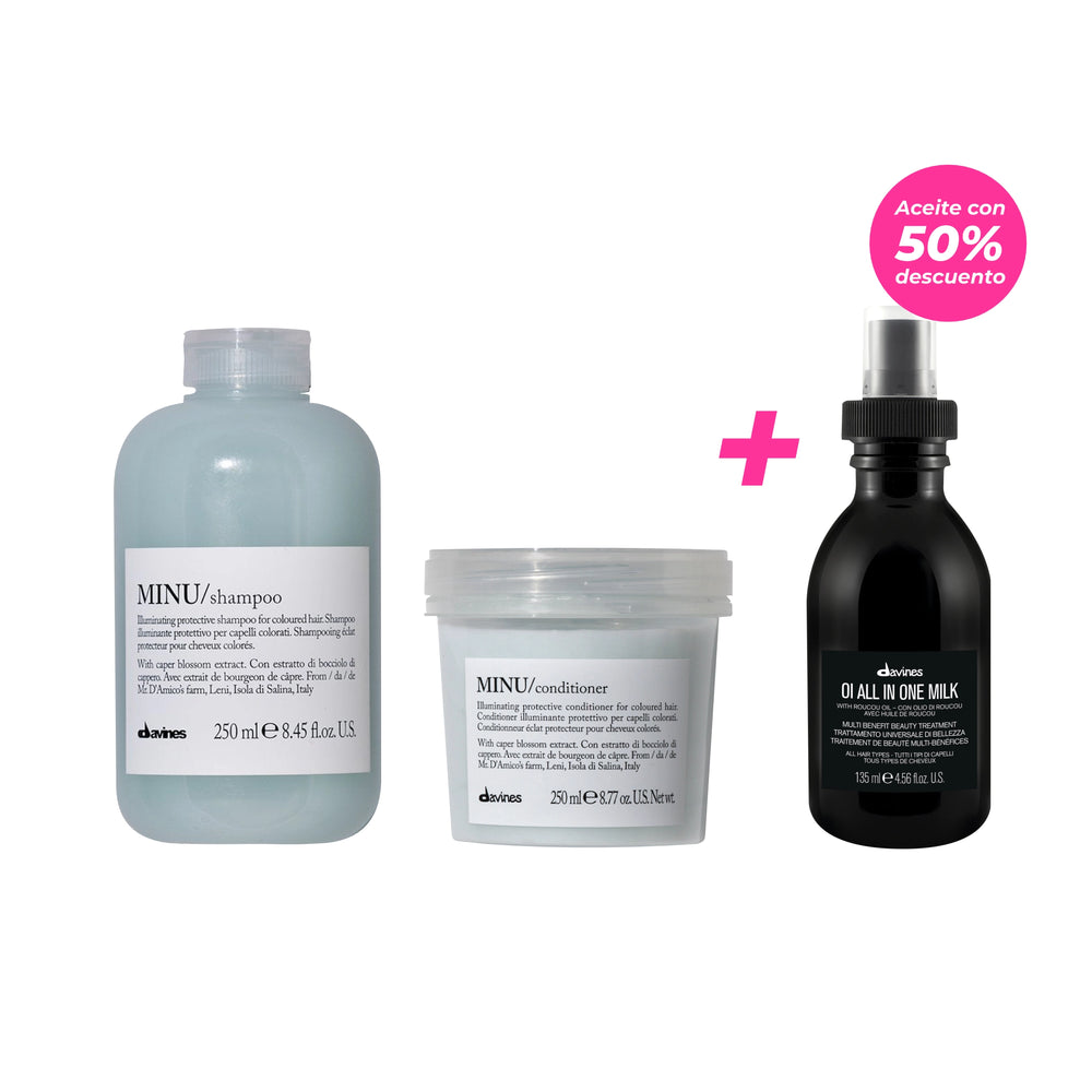 Pack Protección Color Minu + Oi All in one Milk aceite | Davines