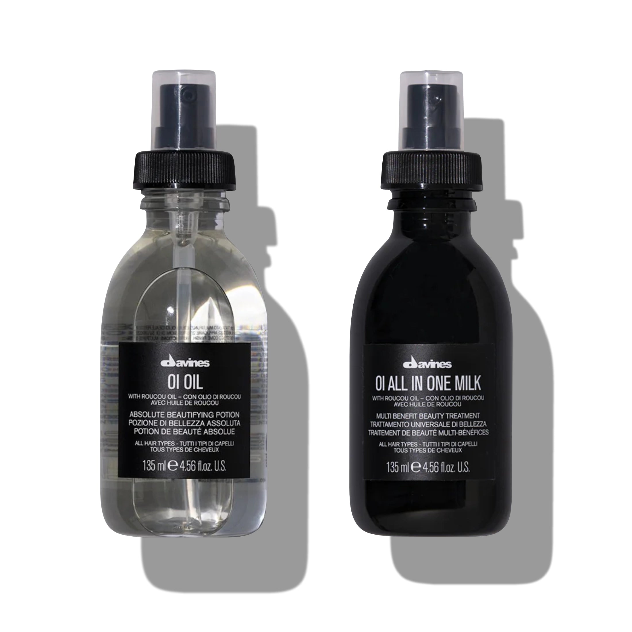 Pack Protección térmica y brillo intenso Oi Oil + Oi All In One Milk 135 ml | Davines